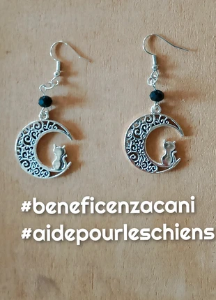 🐱Orecchini mezzaluna e micetto, condizioni: Nuovo con cartellino, €4.99, €5.94 include la Protezione acquisti