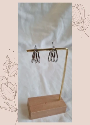 orecchini argento con 3 cerchi, condizioni: Ottime, €5.00, €5.95 include la Protezione acquisti